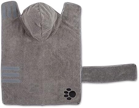 Bone Dry Pet Robe Collection, Embroidered Absorbent Microfiber Bath Robe - Image 3