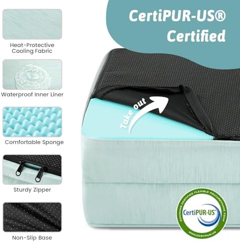 COZY KISS Orthopedic Dog Cooling Bed Washable - Image 5