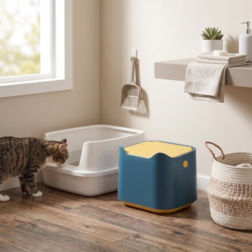 Fabater Cat Litter Trash Can, Airtight Odor Control Press Seal Lid Cat Litter - Image 7