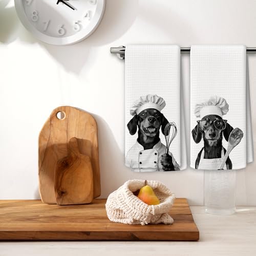 Dog Kitchen Towels Decor Set of 2 - Image 2