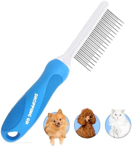 Detangling Pet Grooming Comb for Dogs & Cats by Shopping+GD