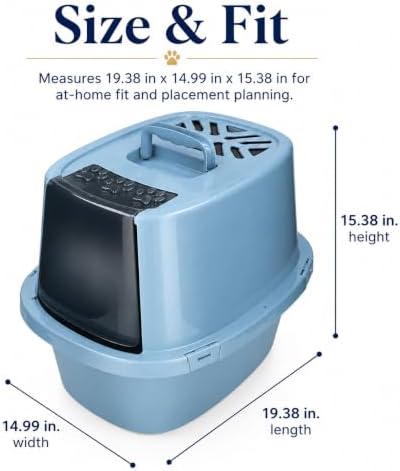 Hooded Cat Litter Box Large, Enclosed - Image 3