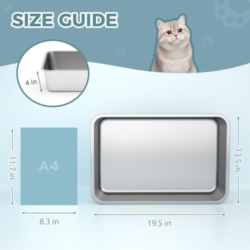 WENBOKMIN Stainless Steel Cat Litter Box - Image 2