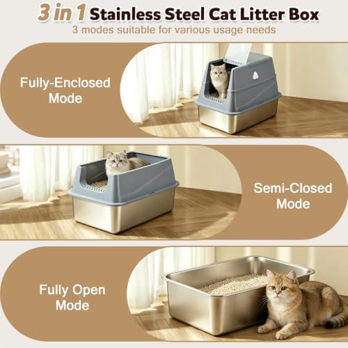 Stainless Steel Litter Box - Image 3