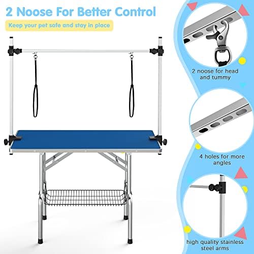 Lyromix 36'' Foldable Dog Grooming Table - Image 2