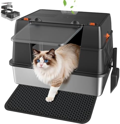Stainless Steel Litter Box by KISENG