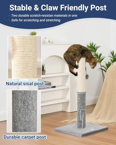 Happi N Pets Tall Cat Scratching Post, Large Cat Scratchers - Image 2