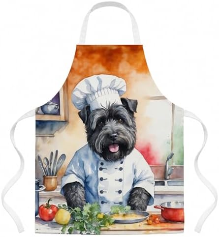 Caroline's Treasures Bouvier des Flandres The Chef Apron Cooking Kitchen Server by CarolinesTreasures