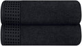 GLAMBURG 100% Cotton 2 Pack Oversized Bath Towel Set 28x55 Inches, Ultra Soft by GLAMBURG