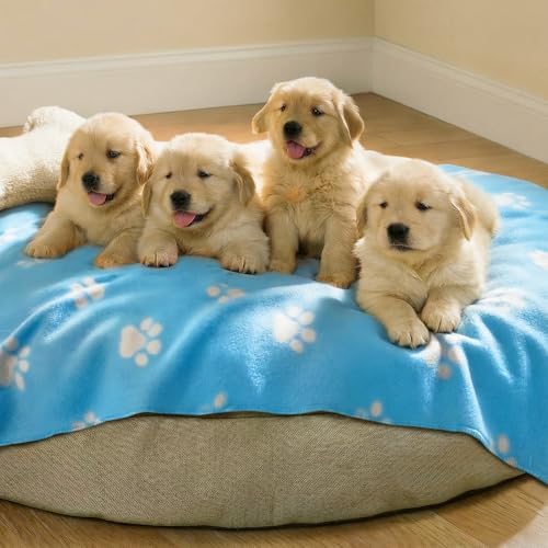 LINENLUX Fleece Dog Blankets 6-Pack, Soft Stretchy - Image 5