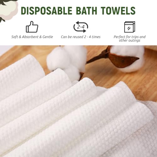 50pc Disposable Large Luxury Bath Hair Drying Towels 16"x 31.5" - Image 5
