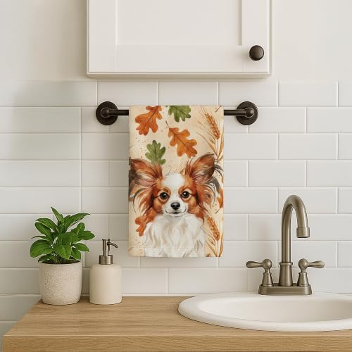 Caroline's Treasures Papillon Dogs Kitchen Towel 15x25 in - Image 2