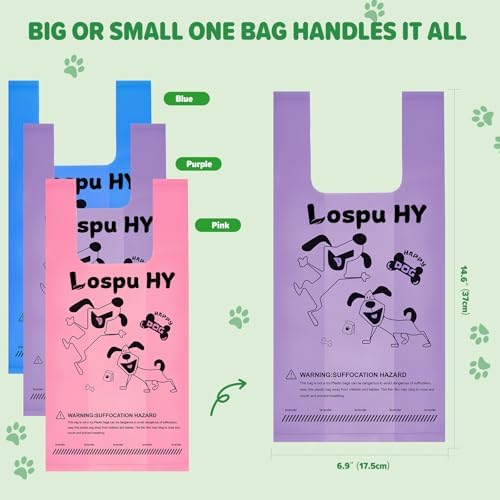 Poop Bags for Dogs, Extra Thick Leak Proof Pet Waste Bag for Puppy Walking and - Image 6