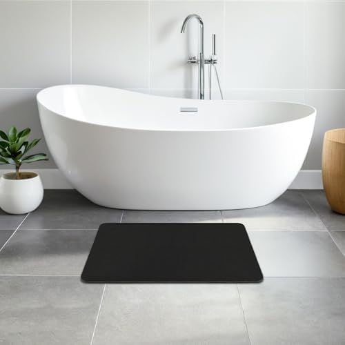 THMINS Black Stone Bath Mat - Image 2