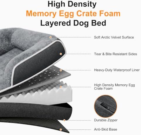 Extra Large Orthopedic Dog Bed, XXXL Washable Pet Couch Bed - Image 3