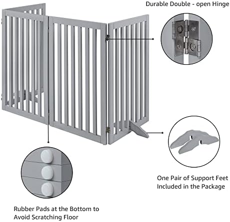 unipaws 36”H Free Standing Pet Gate - Image 7
