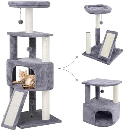 HUITREE 45in Cat Tree Tower by HUITREE