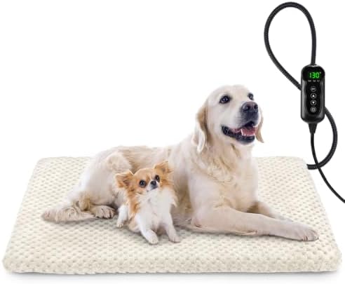 INVENHO Pet Heating Pad for Cats & Dogs, Waterproof, Adjustable Temp by INVENHO