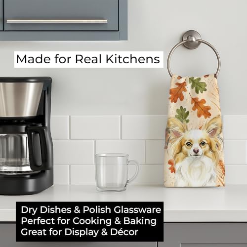 Caroline's Treasures Papillon Dogs Kitchen Towel 15x25 in - Image 3
