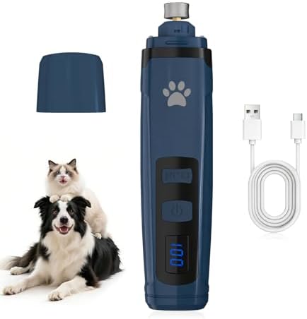 Pet Nail Grinder for Dogs & Cats, 6700 RPM Electric Dog Nail File by Founouly