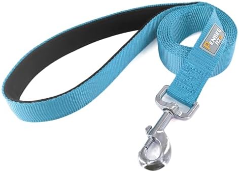 6 FT Reflective Dog Leash for Large Dogs, Sky Blue - Image 3