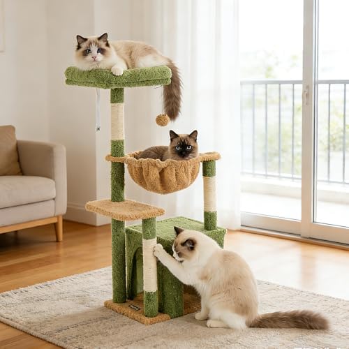 39.8-Inch Small Cat Tree for Indoor Cats - Image 2