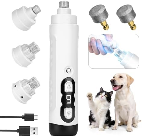 Quiet Dog Nail Grinder, Safe and Low-Stress by AOFANPET