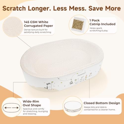 PatiencET Oval Cat Scratcher Bed - Image 4