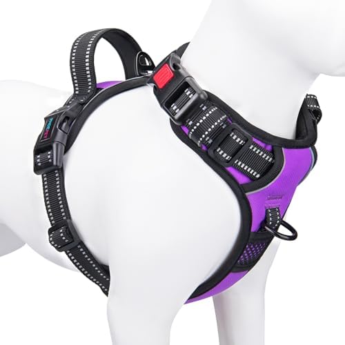 PHOEPET No Pull Dog Harness Medium Reflective Front Clip Vest by PHOEPET