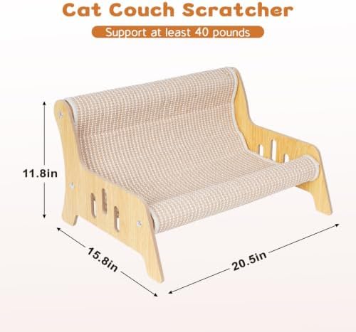 Large Sisal Cat Scratcher Couch - Image 4