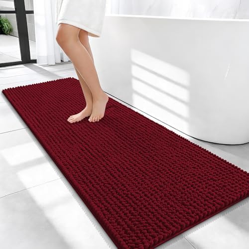 OLANLY Thick Chenille Bathroom Runner Rugs Mats 47x20 by OLANLY