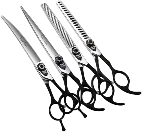 7.0'' Professional Dog Grooming Scissors Set by FenicePeak