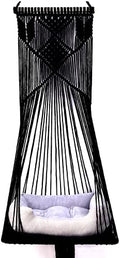 Macrame Hanging Cat Hammock Bed Cat Swing House Space Saving Window Perch by Sdjazl