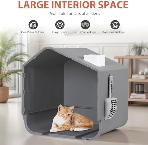 Nouva Large Enclosed Cat Litter Box - Image 2