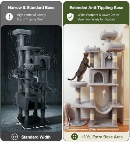 Cat Tower, 71 Inch Heavy Duty Cat Tree - Image 3
