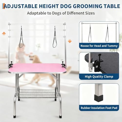 GarveeTech Dog Grooming Table, 36 Inch Pet Grooming Station w/Arm & Noose - Image 3