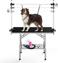 Lyromix 36'' Stainless Steel Pet Dog Grooming Table, Arm/Noose/Tray by Lyromix