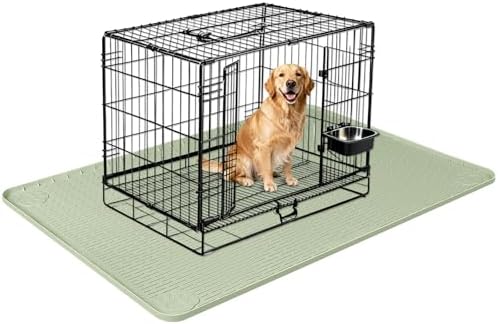 Silicone Dog Bed Mat 34"x 22" Crate Mat by Bartuke