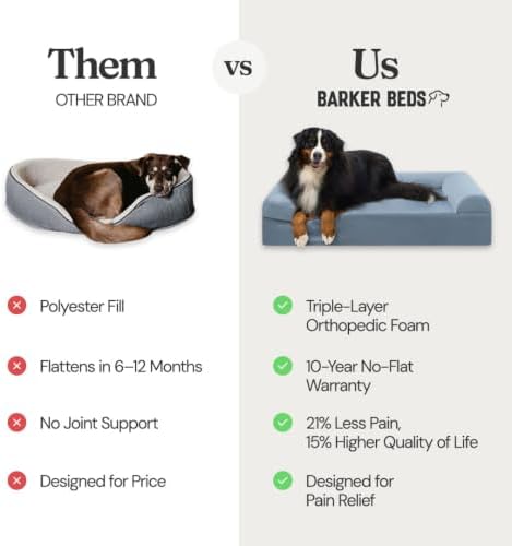 Barker Beds Large Orthopedic Dog Bed - Image 6