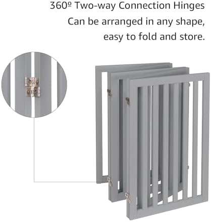 unipaws 36”H Free Standing Pet Gate - Image 5