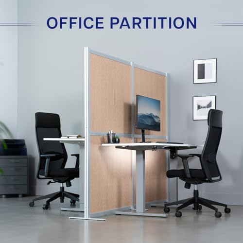 VIVO Flat Wood Freestanding 76 x 66 inch Privacy Panel - Image 4