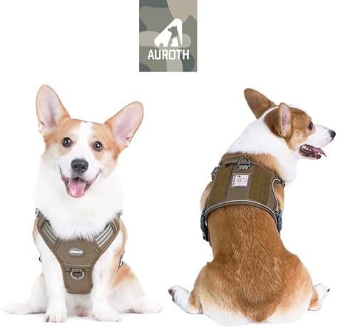 AUROTH Tactical Dog Harness Medium Sized Dog No Pull Adjustable Dog Vest - Image 2