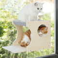 Cat Window Perch，2-Tier Hammock & Hideaway House by HAPYKITYS