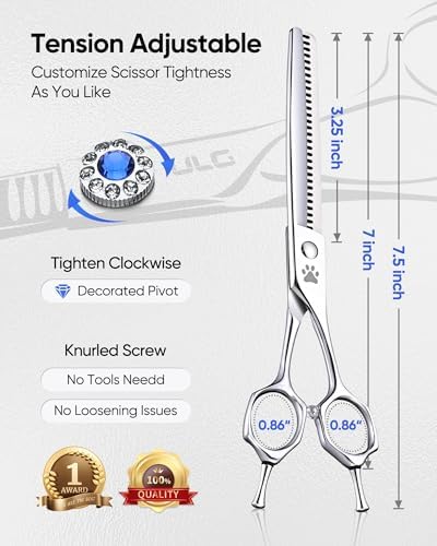 ULG 40-tooth Curved Thinning Scissors Dog Shears - Image 4