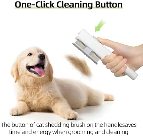 Marchul Cat Comb, Self-Cleaning Hair Remover Flea Comb - Image 5