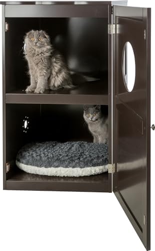 Trixie 2 Story Furniture Litter Box Enclosure, Hidden Litter Box - Image 6