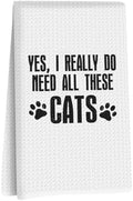 Cat Gifts, Cat Kitchen Towels, Yes I Really Do Need All These Cats by NISTOMISU