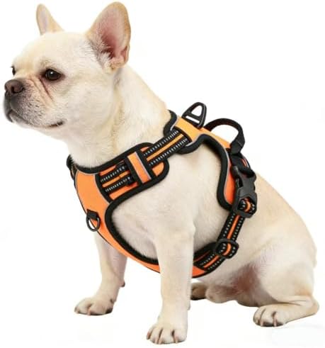 Orange No-Pull Dog Harness - Image 4