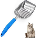 The Latest Update Metal Cat Litter Scoop POLISHING Blue Handle, Aluminum Alloy by Chi-buy