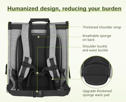pecute Cat Backpack with Curtain, Cat Carrier Backpack Breathable - Image 5